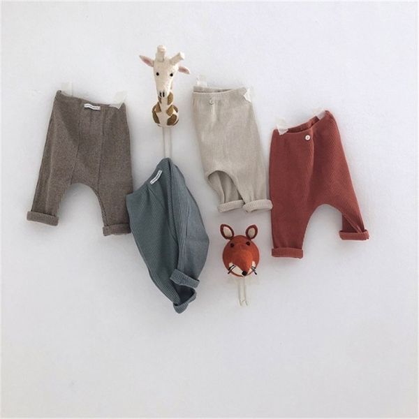 EnkeliBB coréen bébé garçons filles sarouel enfant en bas âge solide PP pantalon petit garçon décontracté sarouel en gros enfants bas LJ201019