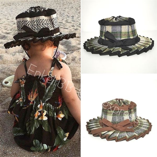 EnkeljBB, sombrero de paja de moda de verano para niñas pequeñas, diseñador de marca para niños, venta de hermosos sombreros hawaianos de verano 220514