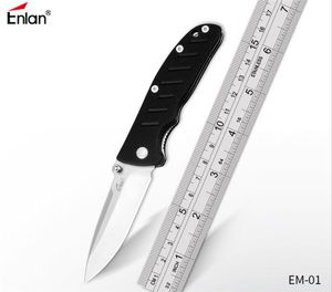 Enlan Bee EM-01 mini cuchillo plegable para caballero 8CR13mov hoja G10 mango camping caza al aire libre herramientas EDC