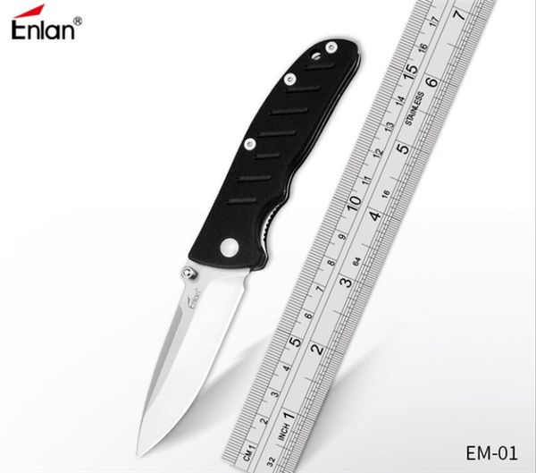 Enlan Bee EM-01 mini gentleman couteau pliant 8CR13mov lame G10 poignée camping chasse extérieur EDC outils