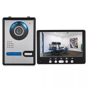 ENNIO 815FA11 HD 7 pulgadas TFT Color Video Door Phone Intercom Timbre Cámara de seguridad para el hogar Monitor Sistema de visión nocturna - Unidad interior + exterior