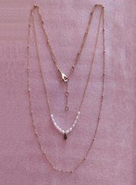 Ennis Graduated Chain Imitation Imitation Pearl Fashion Collier Diverses spécifications Assurance qualité2606370