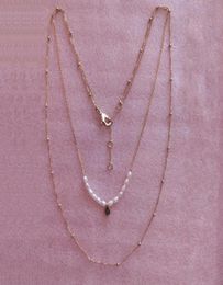 Ennis Graduated Chain Imitation Imitation Pearl Fashion Collier Diverses spécifications Assurance qualité7431553