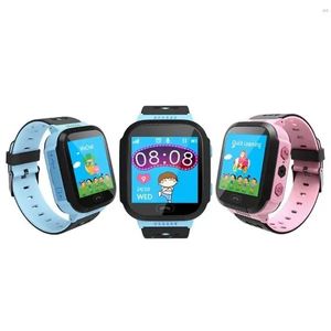 Enoch Q528 Children Kid LBS SOS Llamada GPRS Ubicación Dispositivo Rastreador Flashlight Smart Watch