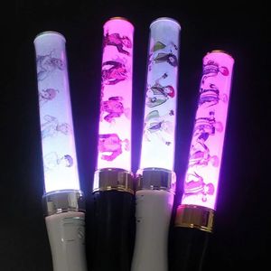 Ensemble étoiles Light Stick Game Périphérique Anime Figure Crazyb Color Color Luminous Glow Stick Child Toy Fan Collection de ventilateur 240407