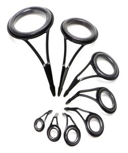 Divertissement Sports Tails à pêche 8pcs 8 Taille Tablelle de pêche Guide de pointe supérieure Top Ring Circle Pole de réparation Kit de réparation Fishing7561891