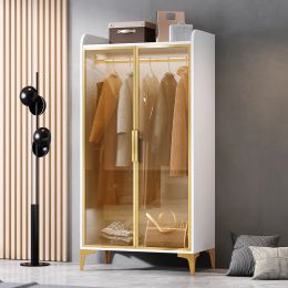 Entry Gold Handkast Kledingt Opslag Hangende Opberg Slaapkamer Railkast Deler Deler Unieke organizer Quarda Roupas Decoratie