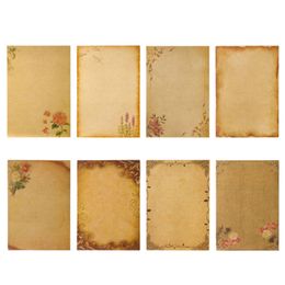 Enveloppe Retro Letter Paper 8 Pieds 8 Conceptions de petterns différentes pour l'écriture manuscrite