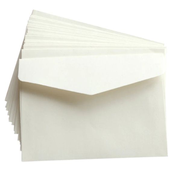 Enveloppes 100 pcs mini enveloppe vierge Sac de stockage de document Aucun mot enveloppes cartes de sac de message