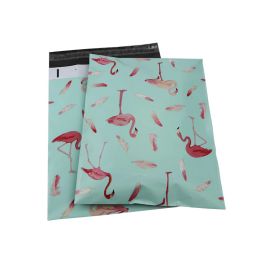 Enveloppes 100pcs 25,5x33cm 10x13 pouces Blue Flamingo POLY MAILLEURS SAGS ENVELLOPE PLASTIQUE AUTYLISÉ