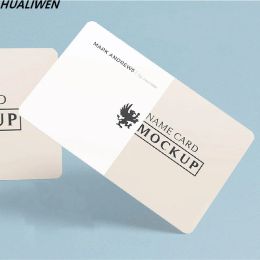 Enveloppen 100 stks goedkoop aangepaste fullcolor dubbel gedubbeld afdrukken visitekaartje 300GSM papieren kaart