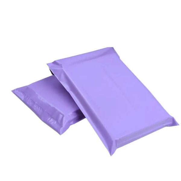 Sobres 100 unids/lote 17*30cm sobres de envío de poliéster rosa bolsa de sobre de plástico púrpura paquete de embalaje de bolsa de correo
