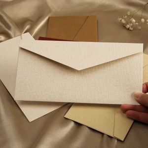 Enveloppen 20 stks lege envelop voor uitnodigingen Postcards GiftBox Bericht 250G 22x11cm textuurpapier Wedding Business Letters Opslagtas