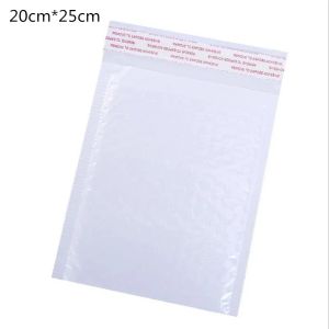 Enveloppes 50pcs / pack 200 * 250 mm perle blanc espace utilisable Poly bulle mailer enveloppes sac de diffusion rembourré auto-scellé
