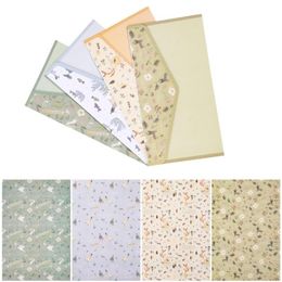 Enveloppes et 60 papiers à lettres, joli Kit de papeterie d'écriture avec impression de fleurs, Style mixte, emballage cadeau 2714