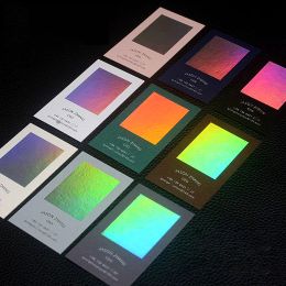 Sobres Holográficos Impresión de tarjetas de negocios Factor de papel gruesas personalizadas gracias por su soporte Diseños gratuitos de cupones
