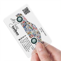 Enveloppes PVC Carte de visite Impression des cartes de visite transparentes imperméables