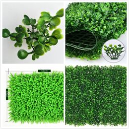 Milieu Atifial Turf Muur Milaan Eucalyptus Plastic Proof Gazon 60 * 40cm Outdoor Ivy Hek Bush Plant Wall Garden Decoraties