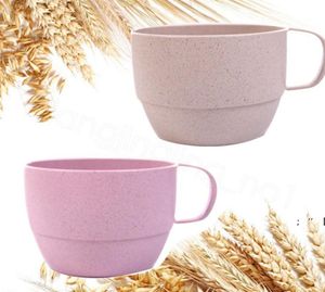 Environmenta tarwe stro mokken melk koffie thee water cups gorgeldop pure kleur mode mok rre11549