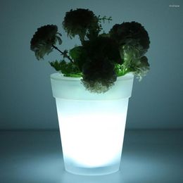 Conception écologique de l'énergie solaire éclairage pot de fleurs jardin paysage lampe pot de fleurs cour extérieure lumière LED