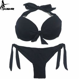 EONAR BIKINI SIND SWACKSUKS Dames Push Up Set Braziliaanse Cut / Classic Bottom Bathing Suits Sexy Plus Size Badmode 211120