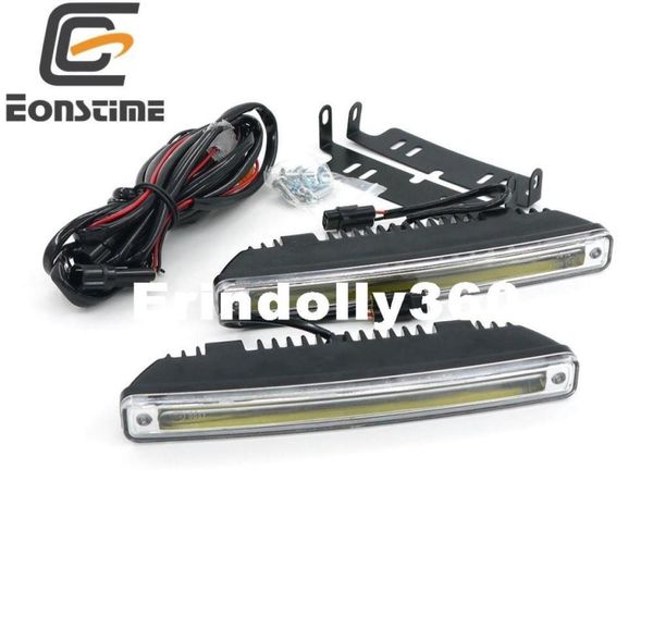 Eonstime 18cm 2pcs 8W COB LED Daytime Running Light Day Light Car étanche étanche DRL DRL LAMPE DE DRIVE