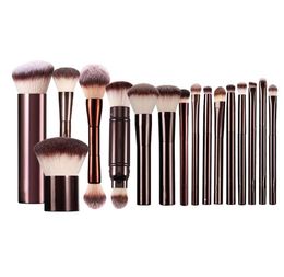 Epack zandloper make -upborstels poeder blush oogschaduw vouw concealer eyeliner smudger darkbronze metaalgreep cosmetica tools2767835