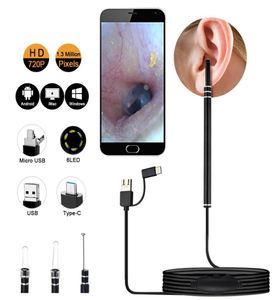Epack in Ear Nettoyage Endoscope Spoon Mini Camera Picker Ear Picker Ear Repoval Visual Mouth Nez Otoscope Support Android PC3346663