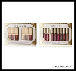 Epack en stock Nuevo ojo Stila para elegancia Set Shimmer Glitter Sala de ojos líquido 6 PPCS Juego de viajes de maquillaje Glow Eye DHL 9475841