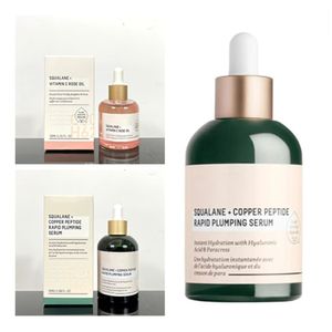 Sérum EPACK 50 ml Squalane Copperpeptide Sérum repulpant rapide 1,7 floz 30 ml Squalane Rose Oil 1floz Haute qualité Soins de la peau Huile pour le visage en gros