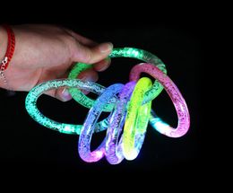 Epacket 30 pcslot LED jouets lumineux acrylique clignotant Bracelet lumineux Bracelet fournitures de fête enfants cadeaux 5199314