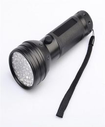 EPACKET 395NM 51LED UV Ultraviolet zaklampen LED Blacklight Torch Light Lighting Lamp Aluminium Shell22088785368