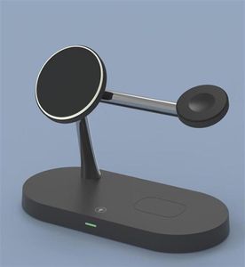 Epacket 5 en 1 Magnetic Wireless Charger Stand 15W Estación de muelle de carga rápida para Watch Chargers Stand3149216E25557688826