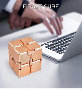 Epacket Antistress Infinite Cube Toys Aluminio Aley Infinity Cube Oficina Flip Cúzule Estrés de estrés Autismo Relájate Toy para A5368471