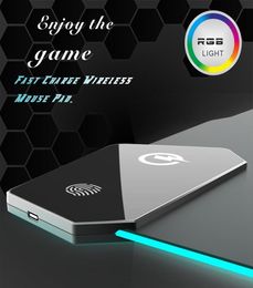 EPACKET AS1 RGB Wireless Mouse Pad Oversized RGB Luminous Desk Computer Laptop Keyboard Nonslip Electric Game Gamer Mice Pads207A7044705