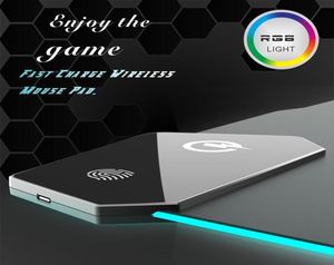 EPACKET AS1 RGB Wireless Mouse Pad Oversized RGB Luminous Desk Computer Laptop Keyboard Nonslip Electric Game Gamer Mice Pads207A1225647