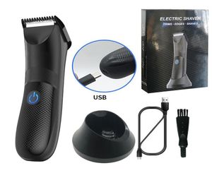 Epacket Máquina de afeitar para la espalda del cuerpo Maquinilla de afeitar eléctrica Barba Cabezal recortador Afeitado para hombres Afeitadora eléctrica masculina Cabello Bodygroom Facia3160469