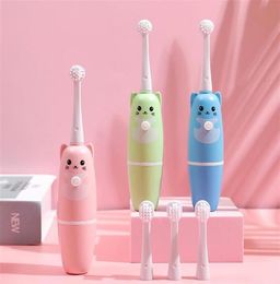 Epacket Children039S Modèle de dessin de la brosse à dents électrique Enfants avec une tête de remplacement molle253W203S4063887