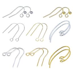Epacket DHL Variété universelle de cuivre pur Colorpreserving Electroplaste Hypoallernic Oree Hooks GSEG09 Jewelry Accessoires E5465744