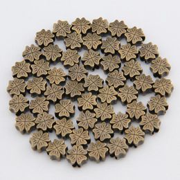 Epacket DHL Vintage bronze trèfle à quatre feuilles perles d'espacement bricolage GSDWZ081 entretoises en argent tibétain