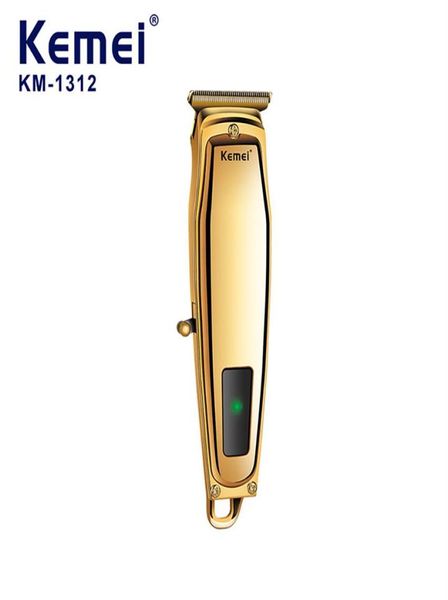 Epacket Kemei KM1312usb cortadora de cabello batería de litio recargable carga rápida recortadoras eléctricas 22712807979