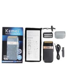 Epacket Kemei KM2024 Rasoir électrique pour hommes jumeaux étanche étanche Razor Razor USB Machine de rasage rechargeable2075637