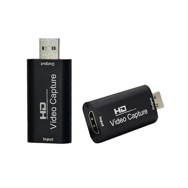 Epacket Mini tarjeta de captura de video Dispositivos USB Caja de grabación de video adecuada para PS4 DVD juegos HD videocámara transmisión en vivo 340j