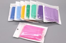 EPACKET NIEUWE 500PCS Wegwerpmicrobrush wimperverlengingstools 3 maat s m l individuele lash tools happyyunxia3949913