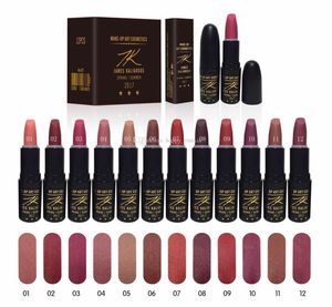 Livraison gratuite ePacket nouveau maquillage lèvres M837 James Kaliardos printemps/été 2017 rouge à lèvres mat! 12 couleurs différentes happy_yunxia