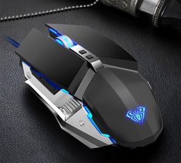 Souris de jeu professionnelle Epacket S30 filaire 3200DPI souris optique rétro-éclairé mécanique souris d'ordinateur pour ordinateur de bureau PC3589985