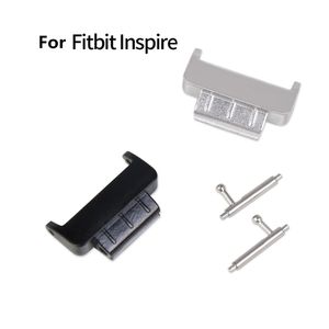 Polsband Rvs Straps Bands Adapter Connector voor Fitbit Inspire HR Watch Band Strap Armband Accessoires