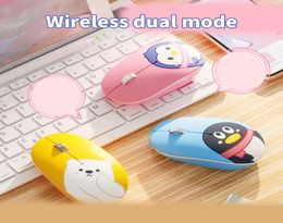 Epacket беспроводные мыши Bluetooth Rechargable Mouse Wireless Computer Mute Mouses5534670