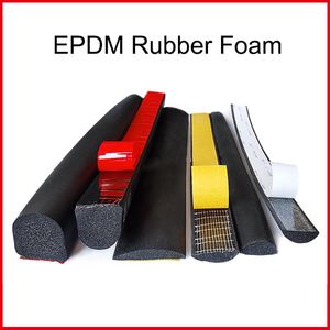 EPDM Deur Raam Afdichting Strip Massief schuim Rubberen Zelfklevend Zonnedak Driehoekig raam Auto Dak Weatherstrip Geluiddichte stofproof