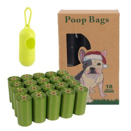EPI Degradable Respetuoso con el medio ambiente para mascotas dispensador de bolsas de basura conjunto de bolsas para caca de perro suministros para mascotas